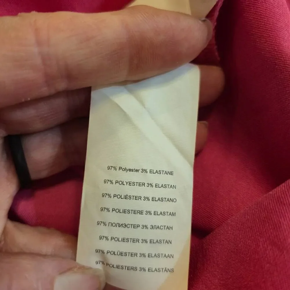 Missguided Women's Hot Pink Poly/Spandex Satin Plunge Wrap Dress - Picture 9 of 11